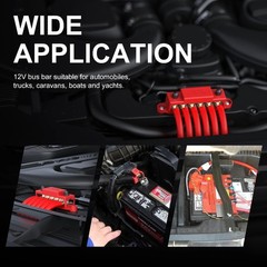 275A Bus Bar Car Audio Bus Bar Battery Positive Terminal and Ground Bus Bar