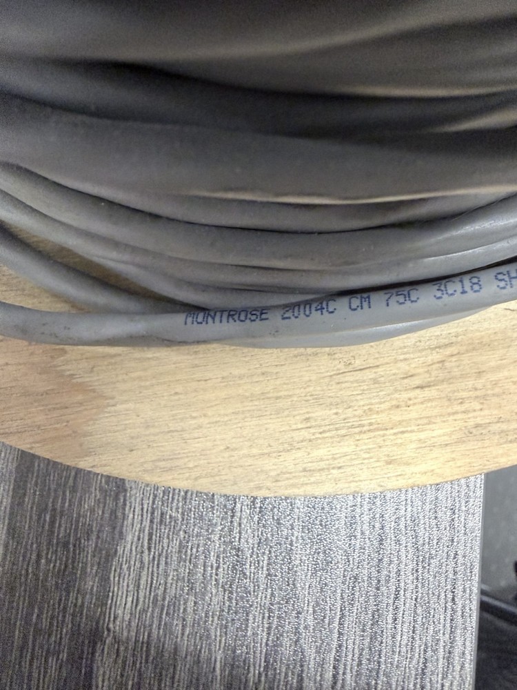 Montrose 2004C 18/3C Shielded Audio/Sound/Control Cable=Belden 8770 Gray