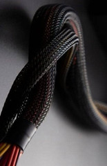 100 FT 1/8″ Black Green Expandable Wire Sleeving Sheathing Braided Loom Tubing