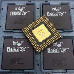 NEW Intel 486 DX 50MHZ A80486DX SX546 i486 CPU Processor Gold Vintage Rare DX50