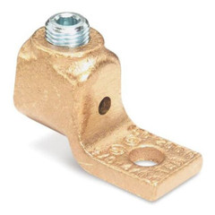 Thomas & Betts 31005-TB, 8 To 4 Awg, 1/4″ Stud, 1-1/8″ L, Mechanical Lug, 1Pc