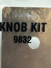 KB Electronics 9832 (A28031) Knob Kit Plate 0-100 Black/Silver (Plate Only) NEW