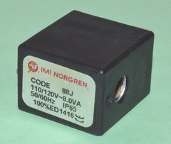 IMI Norgren Solenoid Coil, 110/120V, 8.0VA *Used* 88J
