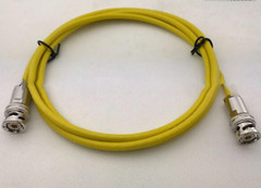 PL75-47 triaxial connector BNC1553B bus with TRC50-1 yellow cable assembly