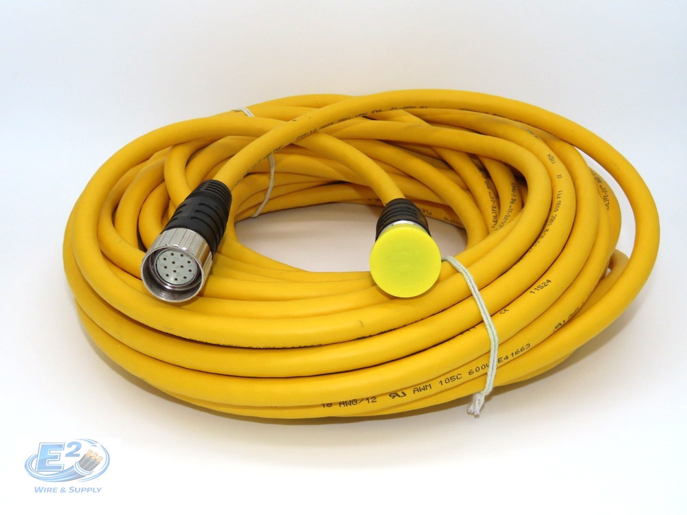 Turck CSSM CKM 12-12-18/S101 Yellow 12 Position 18G M/F Cord (18M)