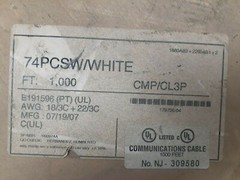 PAIGE COMPOSITE CABLE PLENUM RG59 22/1C, 18/3C, 22/2C APPROX 500 FT.