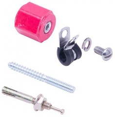 Harger HSC150, 1.5″, Stainless Steel, Stand-Off Clamp With Grommet, 1Pc