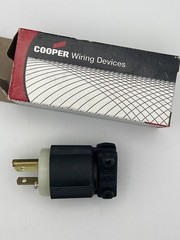 Cooper 6866 NEMA 6-20P Electrical Plug 250V 20A NOS