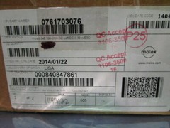 1 Lot of 42 Molex 0761703076 Impact 3X6 100-OHM GD Left DC 0.39 w/ESD, 101003