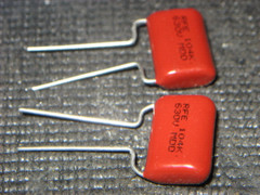 .1uf 630 volt DC Capacitors, made by RFE, qty of 2