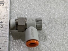 SMC AS2201F Speed Controller Meter-Out Male Elbow Pneumatic Fitting OEM Part