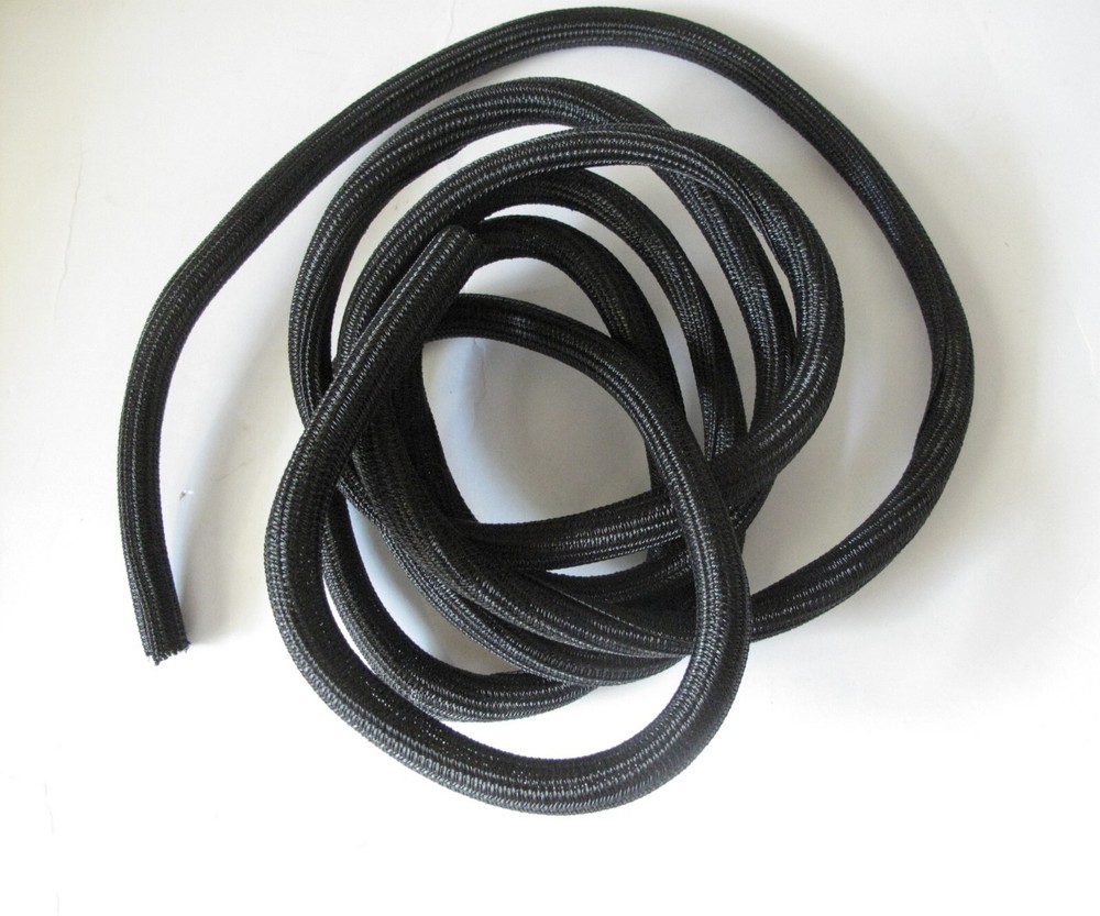 Cord Protector Wire Loom Cable Sleeve Split Tubing 9 ft Self Wrap Black 1/2 in