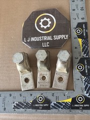 [Qty-3] ILSCO D245 600MCM 4/0 or Two 3/0 VT600 Copper Lugs _GOOD TAKE-OUTS!
