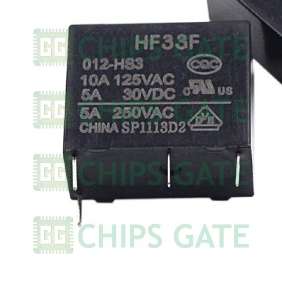 7PCS SJE-S-112DM HF33F-012-HS3 Power Relay 12VDC 5A 4 Pins