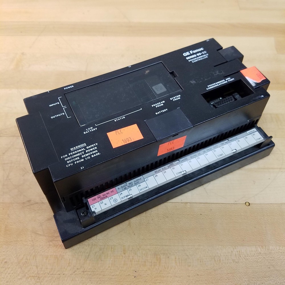 GE Fanuc IC692MDR541C Series 90-20 Programmable Controller, 24VDC – USED