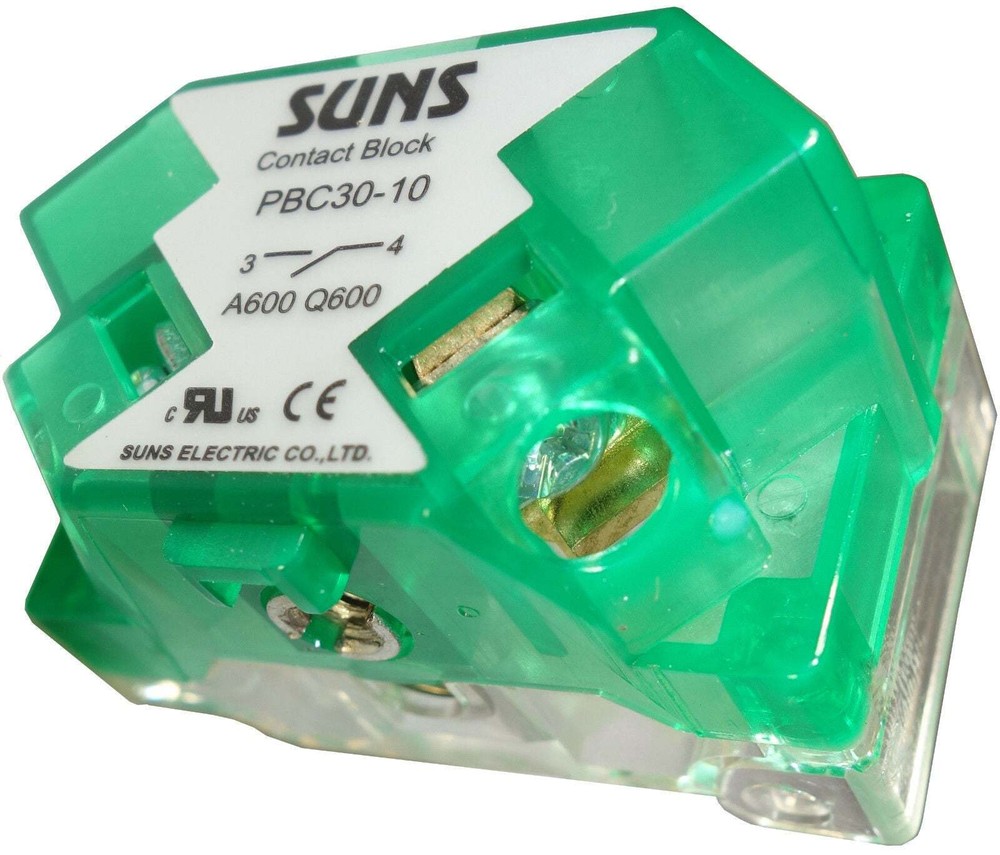 SUNS PBC30-10 30mm Pushbutton/Selector Contact Block 1NO Replaces 9001KA2 800T-