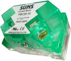 SUNS PBC30-10 30mm Pushbutton/Selector Contact Block 1NO Replaces 9001KA2 800T-