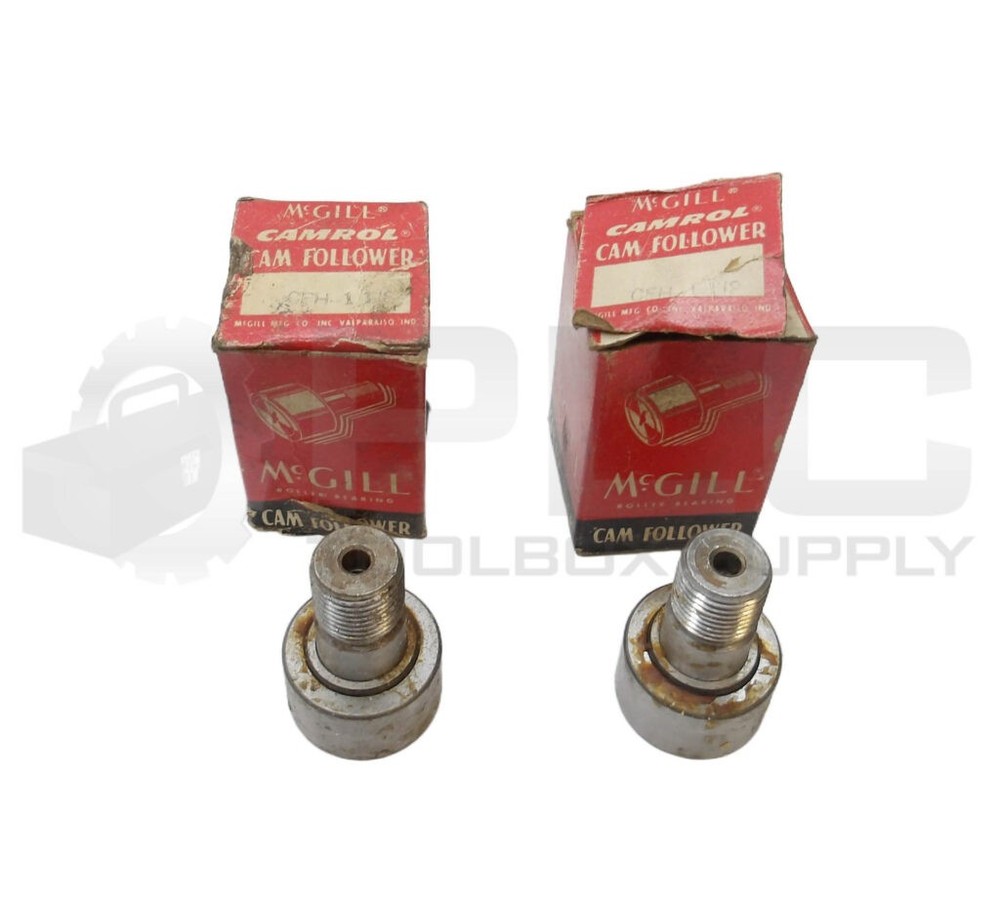 LOT OF 2 NEW MCGILL CFH 1 1/8 CAM FOLLOWER 1-1/8″ *READ*
