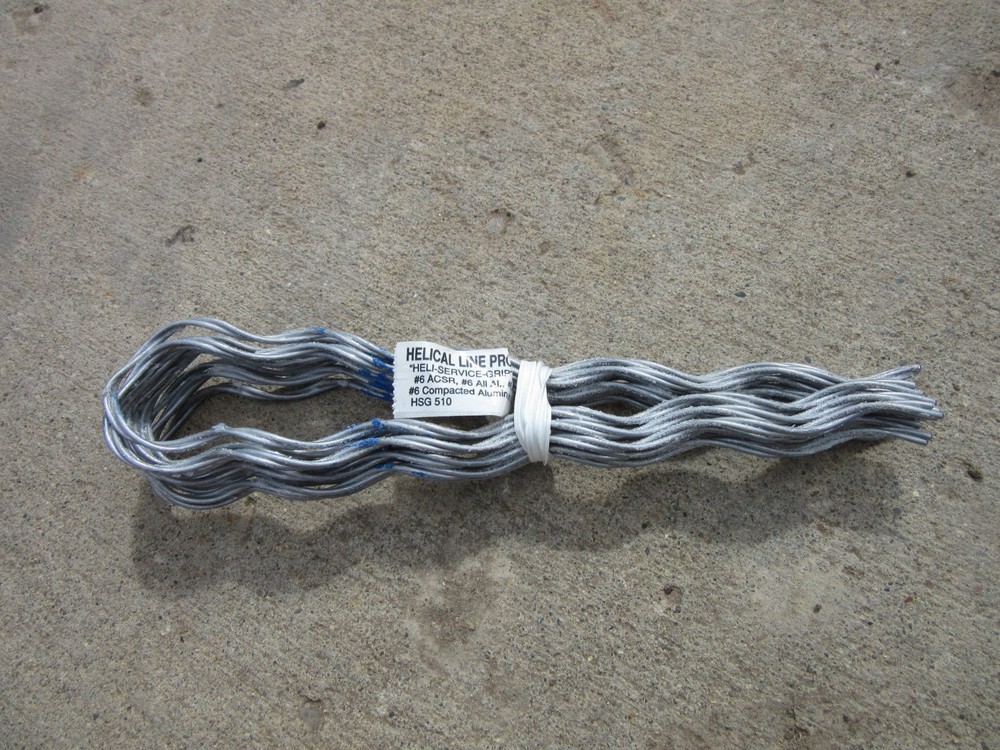 10 – Helical Line Grip Dead End Service Grip #6ACSR #6AAAC Compacted Power Trans