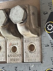 [Qty-3] ILSCO D245 600MCM 4/0 or Two 3/0 VT600 Copper Lugs _GOOD TAKE-OUTS!
