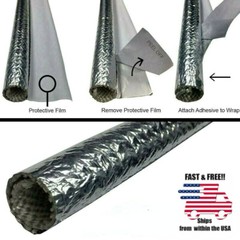 Self Adhesive Aluminum Heat Reflective Sleeve Protection for Hoses Wire Harnesse