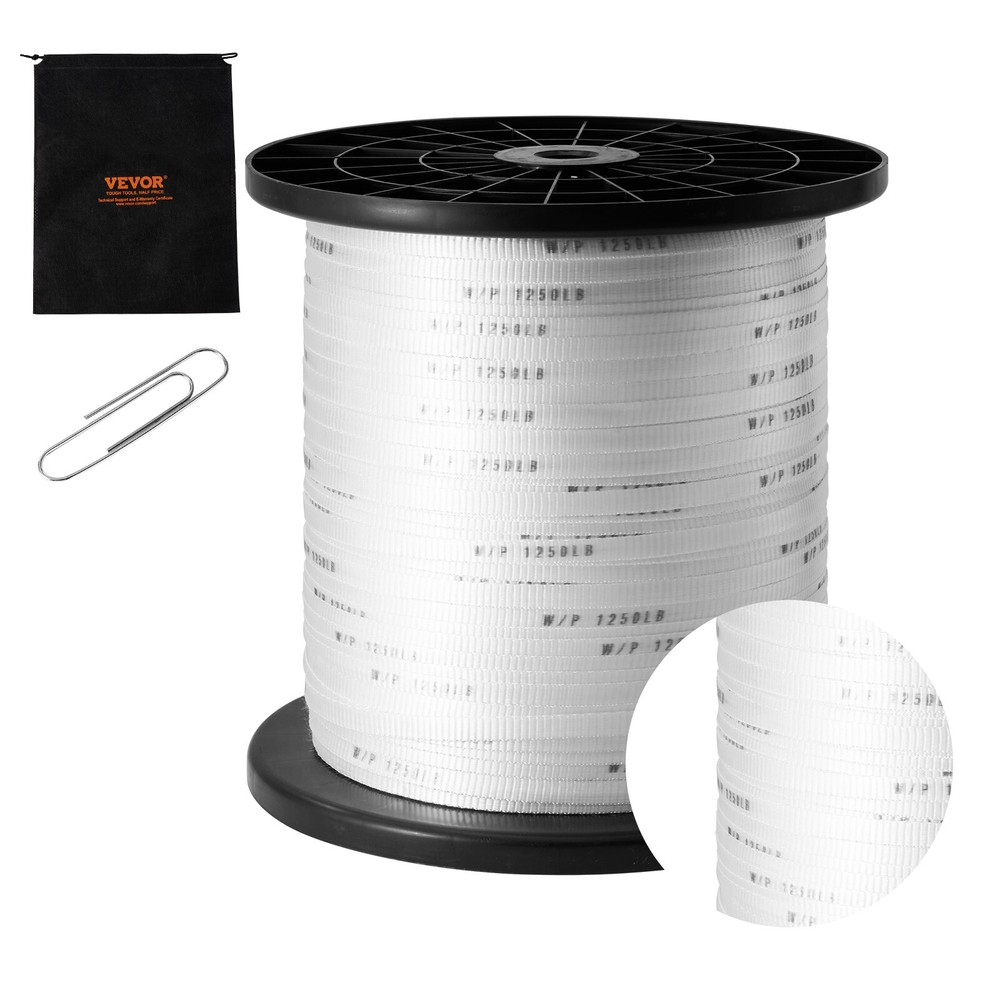 VEVOR Polyester Pulling Tape Mule Tape 1/2″ x 1053′ 1250 lbf Tensile Capacity