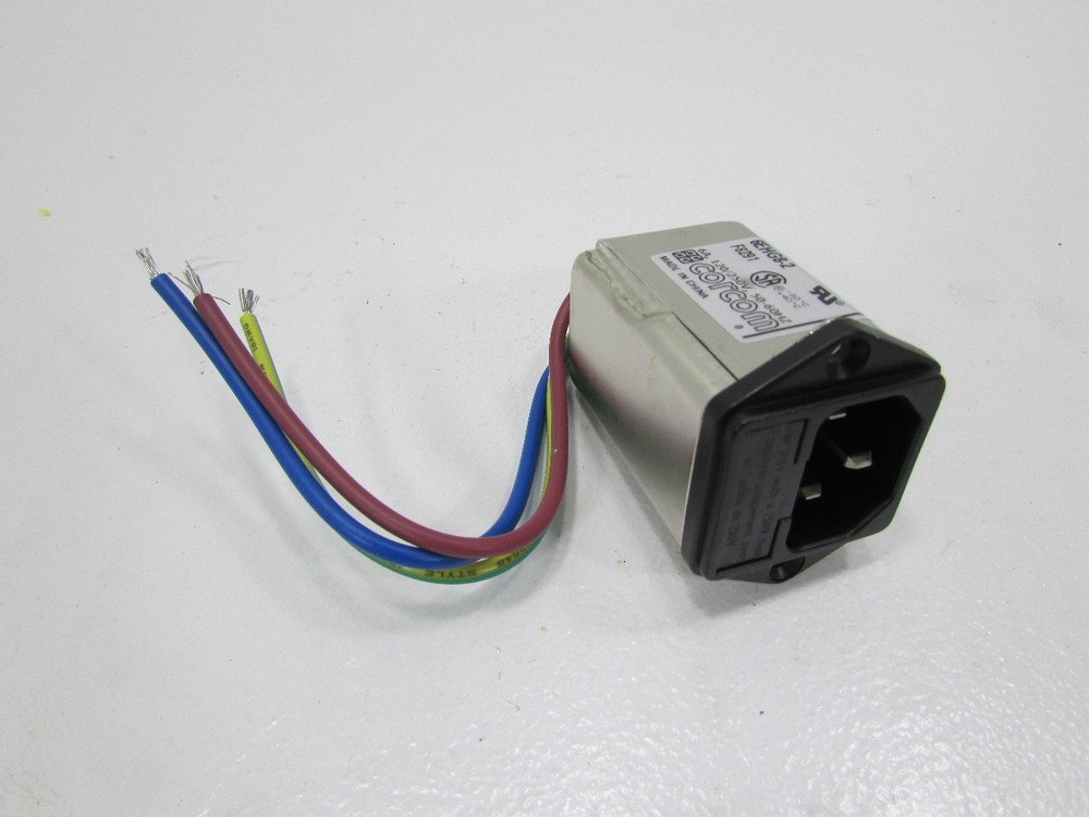 NEW TE CONNECTIVITY / CORCOM 6EHG8-2 POWER ENTRY MODULE, 6A, 0.5UA