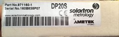 Solartron Metrology 971160-1 DP20S Digital Gauging Probe Dig 20mm Stroke/8mm Dia