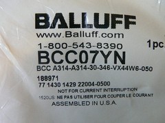 Balluff Bcc07yn Double-Ended Cordset 5M Bcc A314-A314-30-346-Vx44w6-050 New