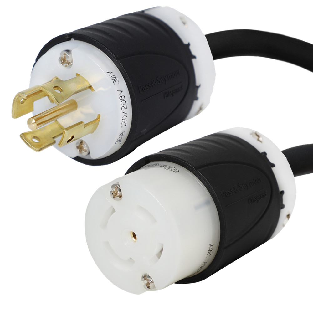 NEMA L21-30 Extension Cord – 15ft 3 Phase, 30A/208V 10 AWG – Iron Box # IBX-5809
