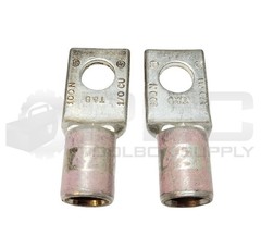 NEW LOT OF 2 ABB THOMAS&BETTS 54153-TB ONE-HOLE LUG CONNECTOR 1/0CU DIE 42 PINK