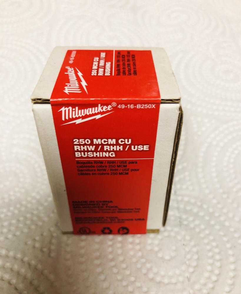 Milwaukee Tool 49-16-B250x 250 Mcm Copper & Aluminum Rhw / Rhh / Use Bushing