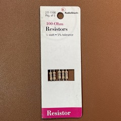 Lot of 4 packs, 1/2 watt Radio Shack Resistors, Assorted Ohm