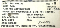 AD590LH/883B, ANALOG DEVICES, SENSOR ANALOG -55C-150C TO52-3