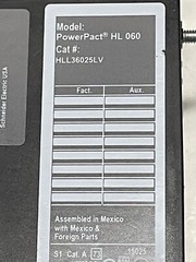 Square D HLL36025LV Circuit Breaker Powerpact 25-Amp 600-VAC With Handle