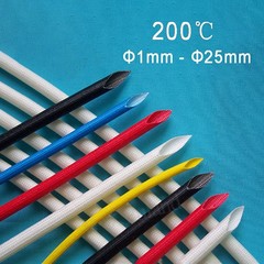 Φ1mm~25mm Silicon Fiber Glass Insulated Tube Braided High Temperature Sleeving