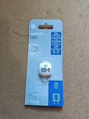 LED Light Bulb, 4-Watts, 400 Lumens 93129011 G8 120V 1 Bulb Flat Pin Base