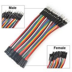 40P Dupont wire 10CM-30CM Cables Line Jumper Connector F-F/M-M/Male to Female