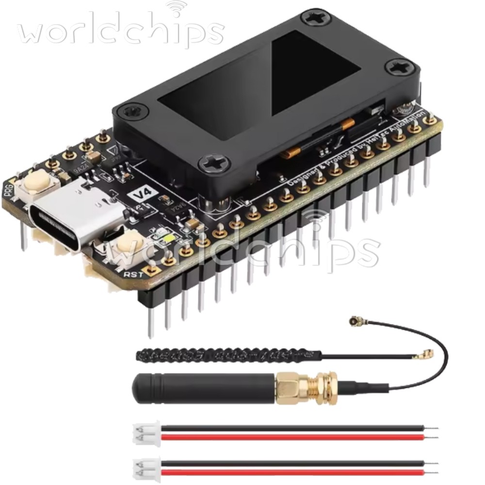 Heltec V4 0.96″ OLED Solar-Powered LoRa 32 Dev-Board GPS ESP32 SX1262 Wi-Fi BLE