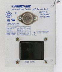 C3041 POWER ONE POWER SUPPLY, HA24-0.5-A, 24-28VDC (NEW) HA24-0.5