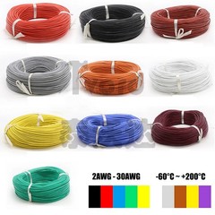 Flexible Silicone Cable Wire 2/4/6/7/8/10/12/14/16 – 30 AWG 0.08mm Tinned Copper