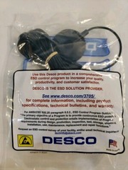 Desco 09813 Grounding Cord Floor Mat 10MM Stud W/Res 15ft TB-2000 Electrostatic