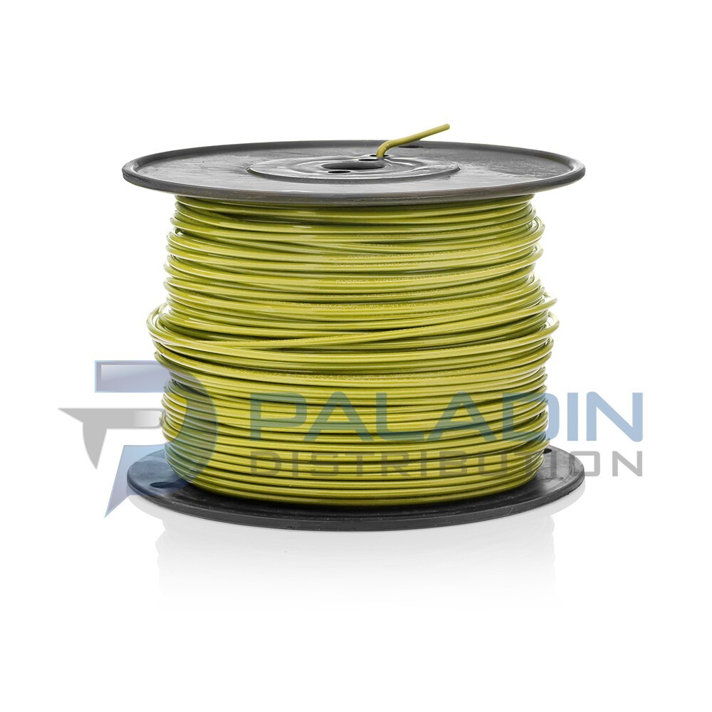 #14 Gauge Yellow Copper Solid Wire 500′ FT Roll THHN/THWN UL Listed – Yellow