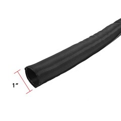 1″ Dia Braided Cable Sleeve Split Wire Loom Cord Management Heat Resistant Cover