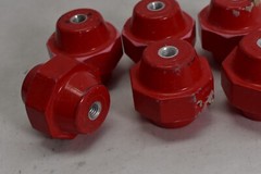 Lot of 6 MBI Mar-Bal Moulded Polyester Fiberglass Insulator 2″ x 2″ T12