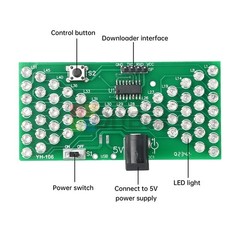 Electronic Hourglass DIY Kit Funny Practice Soldering Kit w/ LED DC Power Cable