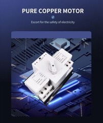 Circuit Breaker 3 Wire MCB Type Dual Power Automatic Transfer Switch 3P 63A 380V