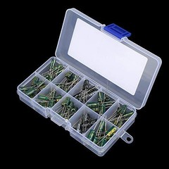 100pcs DIY High Grade Audio Capacitor Assorted Electrolytic Capacitors Kit 10…