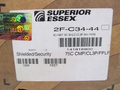 625′ Superior Essex 18/4 18 4c-18ST AWG Wire Cable Shielded Security 2f-c34-44