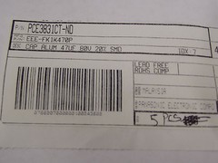 EEE-FK1K470P CAP ALUM 47UF 20% 80V SMD (5 PCS) *NEW*
